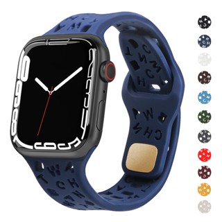 สายนาฬิกาข้อมือซิลิโคน สําหรับ Apple Watch Ultra 8 7 SE 6 5 4 3 Sport Loop IWatch Serie 49 มม. 45 มม. 44 มม. 40 มม. 41 มม. 42 มม.