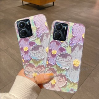 พร้อมส่ง เคสโทรศัพท์มือถือแบบนิ่ม ลายดอกไม้กราฟฟิตี้ สําหรับ VIVO IQOO Z7x Z7 Y55+ 5G เคส Phone Case