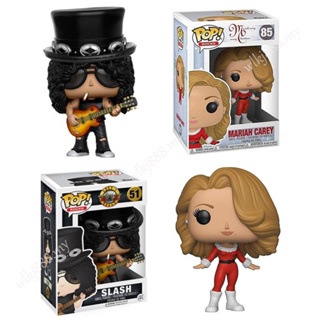 Funko POP Guns N Roses Slash 51 Rocks Music Mariah Carey 85 Merry Christmas โมเดลตุ๊กตาฟิกเกอร์