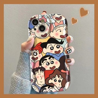 เคสมือถือ แบบนิ่ม ลายการ์ตูนชินจัง ขอบโค้ง กันกระแทก สําหรับ OPPO Reno8T Reno8 Reno7pro reno6 7z Reno5 Reno17 A53 A9 2020 4Z 5G F11 A78 A77