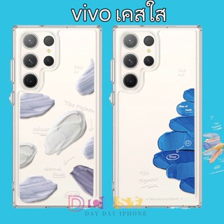 ลวดลายสีน้ำมัน คสโทรศัพท์มือถือ ซิลิโคนนุ่มTPU For Vivo Y17 Y12 Y15 Y11 Y55 Y33S V15 Y20S Y12S Y21S Y33S Y50 Y15S Y91C