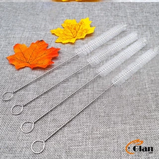 Glanxuan แปรงล้างหลอดดูด จุกนม ขนไนล่อน ไม่ทำให้เป็นรอย Stainless steel soft straw straw brush