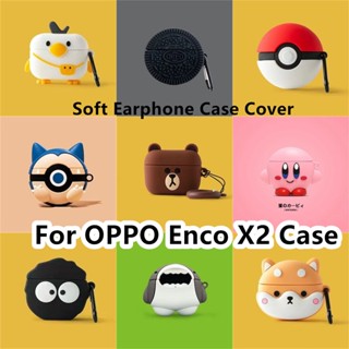 พร้อมส่ง! เคสหูฟัง แบบนิ่ม ลายการ์ตูนฉลาม สําหรับ OPPO Enco X2 OPPO Enco X2