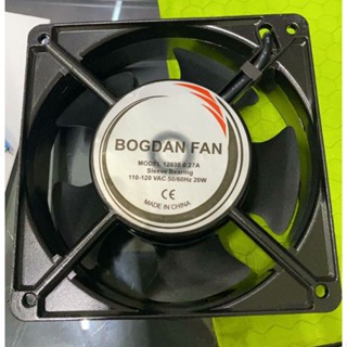 พัดลม 110v Bogdan fan model12038 110-120vac 0.27a 50/60hz 20w