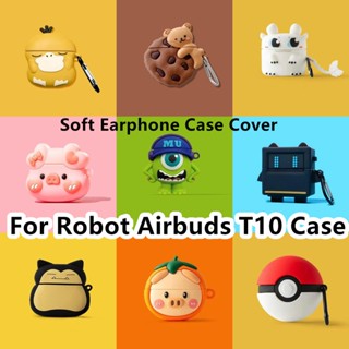 พร้อมส่ง! เคสหูฟัง แบบนิ่ม ลายสับปะรด สําหรับ Robot Airbuds T10 T10