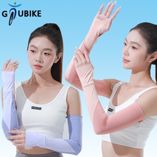 Gtubike UPF50+ ปลอกแขน ผ้าเรยอน กันแดด ระบายอากาศ ป้องกันรังสียูวี สําหรับขี่จักรยานกลางแจ้ง