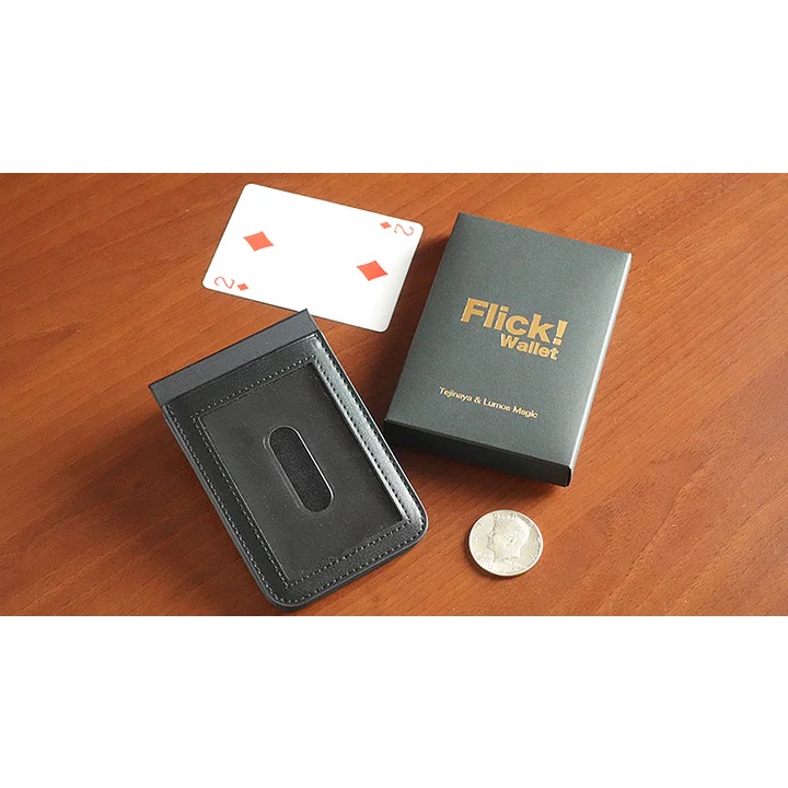 Flick กระเป๋าสตางค์อุปกรณ์เสริมโดย Tejinaya Magician กระเป๋าสตางค์ Close Up Street Illusions Magic Tricks Porps Comedy Gimmick Mentalism