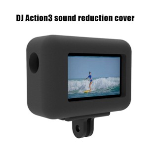 ใหม่ เคสโฟมฟองน้ํา กันลม ลดเสียงรบกวน สีดํา สําหรับ DJI OSMO Action 3 2023