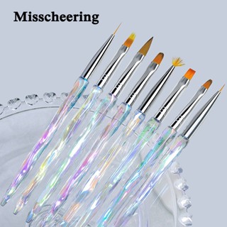 Misscheering ปากกาเพ้นท์เล็บอะคริลิค ออโรร่า ไล่โทนสี สําหรับออกแบบเล็บ 8 ชิ้น ต่อชุด DIY