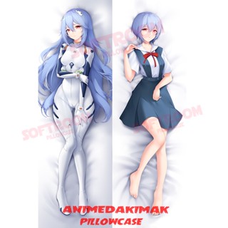 Rei Evangelion Dakimakura ปลอกหมอน แบบนิ่ม ลายอนิเมะญี่ปุ่น Otaku ขนาด 50x160 ซม. สําหรับตกแต่งบ้าน โซฟา เตียง DK4346