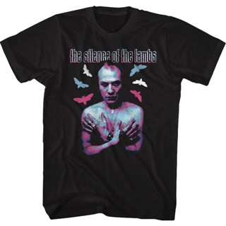 2023NEXNeon Buffalo Bill Silence of the Lambs T-Shirt เสื้อยืดคอกลม เสื้อยื เสื้อยืดสีขาวผู้ชาย