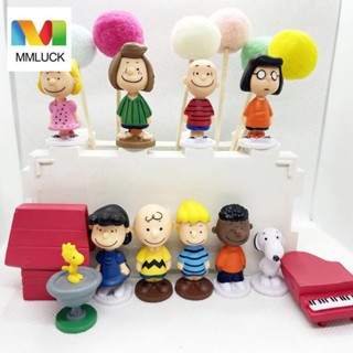 Jenniferdz โมเดลฟิกเกอร์รูปการ์ตูน Snoopy Dolls Pvc สําหรับตกแต่งเค้ก