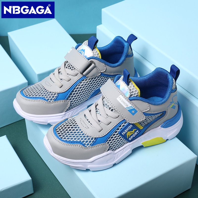 รองเท้าผ้าใบลําลอง น้ําหนักเบา ระบายอากาศได้ดี เหมาะกับการวิ่ง แฟชั่นฤดูร้อน สําหรับเด็กผู้ชาย