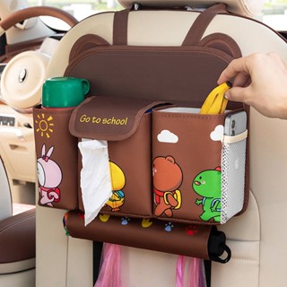 Car Trash Can Tissue Box Cartoon Rear Hanging Shopping Bags Umbrella Storage Box Car Interior Garbage Bag i0kO