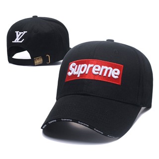 Supreme หมวกเบสบอลลําลอง ปักลาย กันแดด ปรับได้ แฟชั่นใหม่ สําหรับทุกเพศ