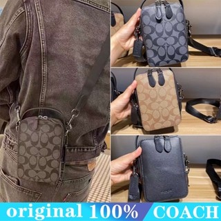 COACH c3146 c3147 กระเป๋าสะพายผู้ชาย/กระเป๋าผ้าใบ/กระเป๋ากล้องขนาดเล็ก