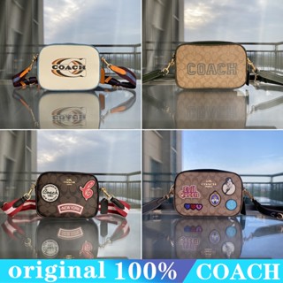 COACH CC151 CE599 CF455 MINI JAMIE กระเป๋าสะพายไหล่ผู้หญิง/กระเป๋ากล้อง/กระเป๋าหนังแท้แฟชั่นผู้หญิง/ความจุขนาดใหญ่