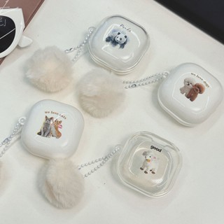 เคสหูฟัง ซิลิโคนนิ่ม ลายสุนัข แกะ แพนด้าน่ารัก สําหรับ Samsung Galaxy Buds 2 Pro Buds Live