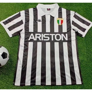 เสื้อกีฬาแขนสั้น ลายทีมชาติฟุตบอล AAA 84 Juve Home แนวเรโทร แบบแห้งเร็ว สําหรับผู้ชาย และผู้ใหญ่ ไซซ์ S - XXL