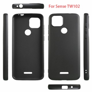 Sense TW102 เคสสีดํา นิ่ม TPU ซิลิโคน ป้องกันเต็มรูปแบบ