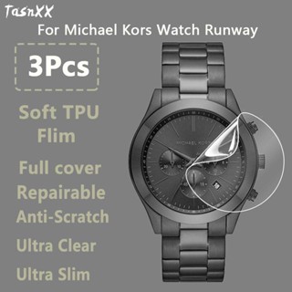 ฟิล์มกันรอยหน้าจอ TPU นิ่ม แบบใสพิเศษ 38 มม. 44 มม. สําหรับ Michael Kors MK