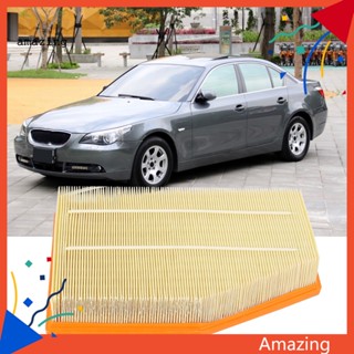 [AM] อุปกรณ์กรองอากาศ สีเหลือง สําหรับรถยนต์ 13717521033 สําหรับ BMW E60 / E61 / 520I / 523/525 / 530I