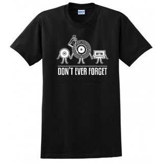 เสื้อยืดผ้าฝ้าย 100% พิมพ์ลาย DONT EVER FORGET RECORD CD TAPE DJ HIP HOP S FUNNY พลัสไซซ์ แฟชั่นสําหรับผู้ชาย