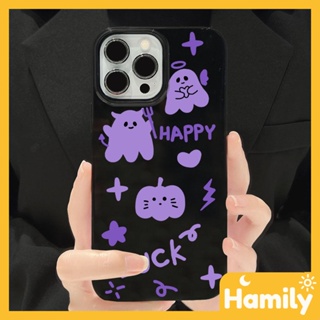 iPhone 11 Soft TPU Glossy Black Candy Case Purple Lucky Angel English Camera Protection Shockproof for iPhone 14 13 12 11 Pro Max 7 8 Plus X XR