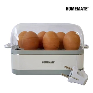 เครื่องปั่น [ทักแชทรับโค้ด]HOMEMATE เครื่องต้มไข่ 6 ฟอง รุ่น HOM-216012