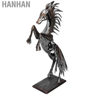 Hanhan Metal Horse Statue Unique 3D Design Standing Horse Abstract Decorative Statue for Desktop Ornament Decoration