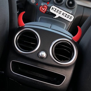 Personalized Devil Small Horn Car Decoration Car Instrument Steering Wheel Decorative Sticker Air Outlet Creative Car Accessories 6zbH