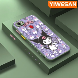 SANRIO เคสโทรศัพท์มือถือ ซิลิโคนใส ขอบสี่เหลี่ยม กันกระแทก ลายซานริโอ้ คุโรมิน่ารัก สําหรับ OPPO F5 F5 Plus F5 Youth F7