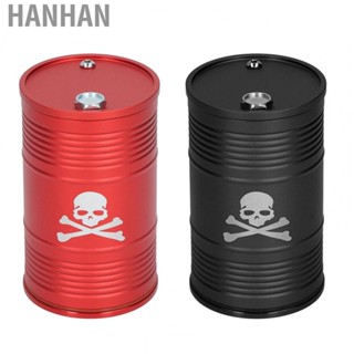 Hanhan Auto  Rotation Lid Multifunctional Detachable Portable Cigarettes  Oil Drum Shape Washable Aluminum Alloy for Home