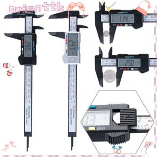 Orienttk เวอร์เนียคาลิปเปอร์ ไม้บรรทัด พลาสติก เกจ LCD ดิจิทัล