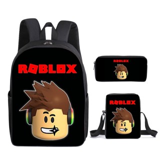 กระเป๋าเป้สะพายหลัง กระเป๋านักเรียน พิมพ์ลาย Roblox 3 มิติ เหมาะกับนักเรียนประถม และมัธยมต้น สําหรับนักเรียนมัธยมปลาย