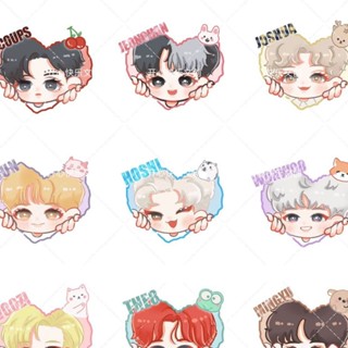 สินค้าใหม่ พร้อมส่ง SEVENTEEN พวงกุญแจสองด้าน ลายอนิเมะ Gwon Shunrong Quanyuan Woo Seo Minghao Kim Min Kui Star