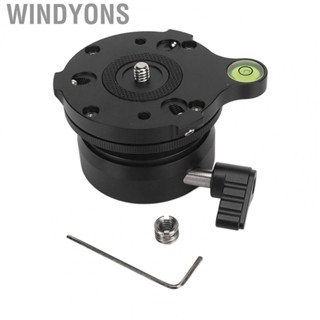 Windyons Tripod Head Leveling Base  Leveler Tripod Leveling Base Half Ball with Offset Bubble Level and Bubble Level Bag