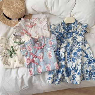 💕✨Hot sale！ชุดเดรส แฟชั่นฤดูร้อน สไตล์เกาหลี สําหรับเด็ก