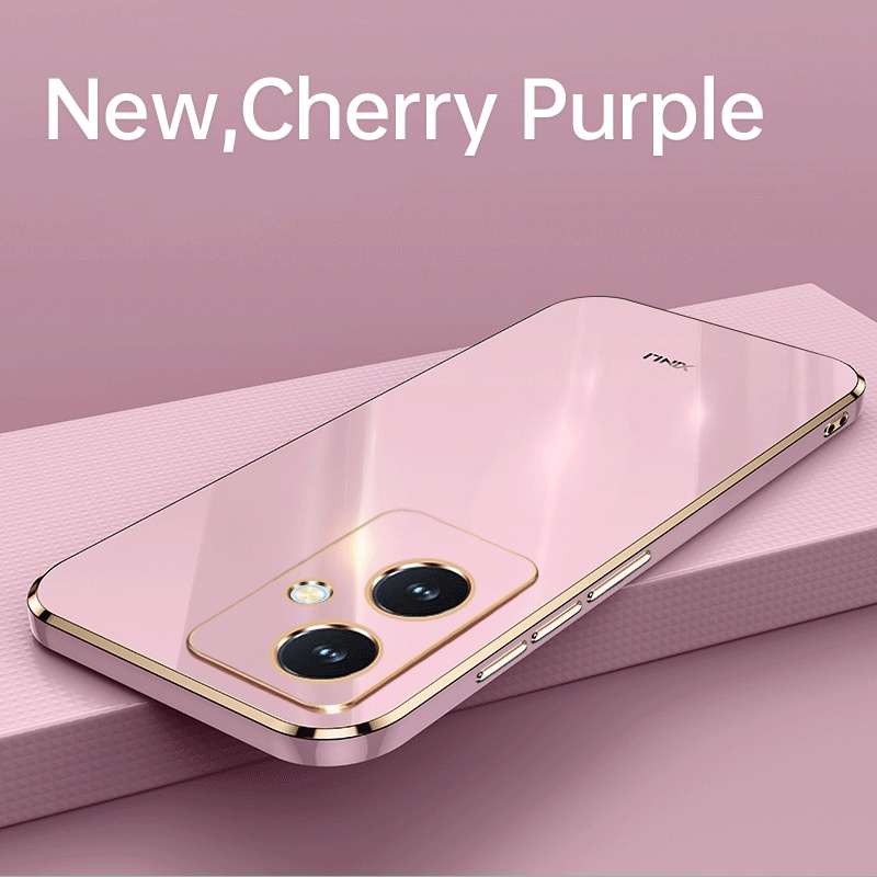 สําหรับ VIVO Y36 Y78 Plus Y100 Y11 V27e V27 Pro IQOO NEO 7 6D หรูหราชุบซิลิโคนเคสโทรศัพท์นุ่มกันกระแ