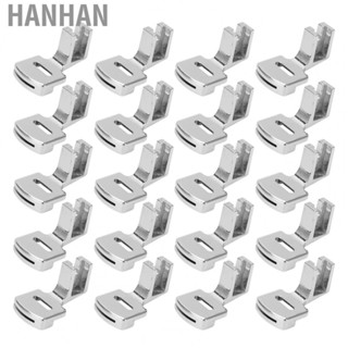 Hanhan 20 Pcs Gathering Foot Stainless Steel Sturdy Durable Household Sewing Machine Pressing Foot