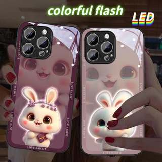 Mg เคสโทรศัพท์มือถือ LED ลายกระต่ายพวงหรีด สําหรับ Huawei P30pro nova9pro honor50pro nova10pro P40pro+ nova8pro mate30Epro nova7pro P40lite P50proplus mate40E 30pro 2