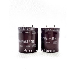 capacitor 150uf 400v 2ขา ขาเขี้ยว ราคาต่อตัว ส่งจาก กทม.