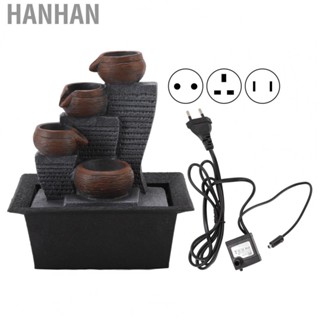 Hanhan Tabletop Decoration Fountain  Weather Resistant Durable Synthetic Resin Tabletop Water Fountain  for Study