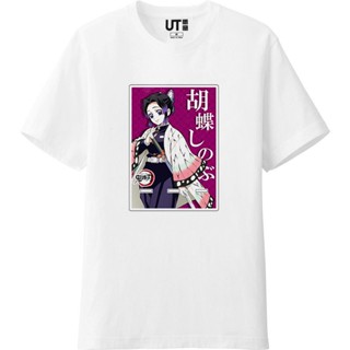 เสื้อยืดแขนสั้นUniqlo Uniqlo เสื้อยืดแขนสั้น พิมพ์ลายดาบพิฆาตอสูร 2023S-5XL