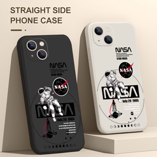 เคสซิลิโคนนิ่ม ลายการ์ตูนนักบินอวกาศ NASA B1K698L สําหรับ Apple iPhone 11 8 7 6 Plus 6SP 6 6 6s 7 8 11 12 13 14 Pro Max X Xs Max XR 12 13 mini