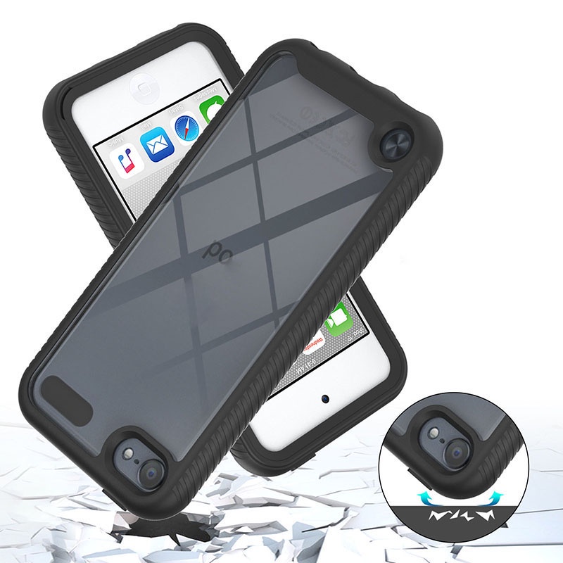 สําหรับ iPod Touch 5 6 7 TH กันชนกันกระแทกเต็มตัวทนทาน Hybrid Hard Clear Case Cover