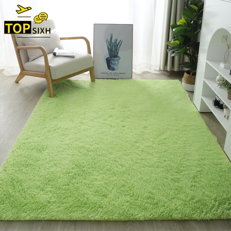 พรม พรมขนยาวนุ่ม พรมปูพื้น ผ้าปูพื้น ขนาด 80 x 120 cm พรมห้องนั่งเล่น พรมห้องนอน 209