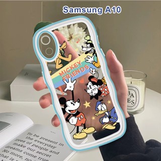 สําหรับ Samsung Galaxy A10 A20 A30 A50 A10S A20S A30S A50S A7 2018 เคสโทรศัพท์มือถือแบบนิ่ม กันกระแทก กันรอยกล้อง ลายมิกกี้เมาส์ แฟชั่น