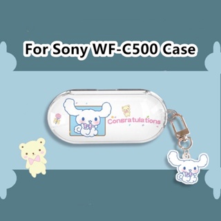 【จัดส่งรวดเร็ว】เคสหูฟัง แบบนิ่ม ลายการ์ตูน สําหรับ Sony WF-C500 WF-C500