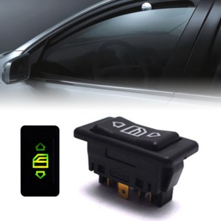 ⚡READYSTOCK⚡ON/OFF Switch With Green Light 6-Pin 20A Button Switch Car Glass Lifter Switch